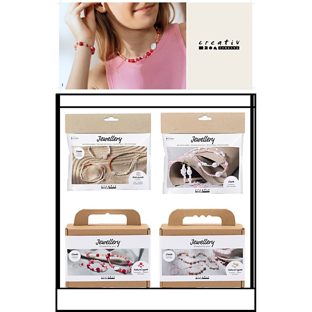 Creativ company small counter display, category: jewelry, agate and crystals, children and adults, 48 units per piece