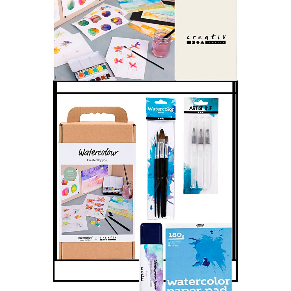 Creativ company klein baliedisplay, category, aquarel, volwassene, 60 eenh. 1 stuk