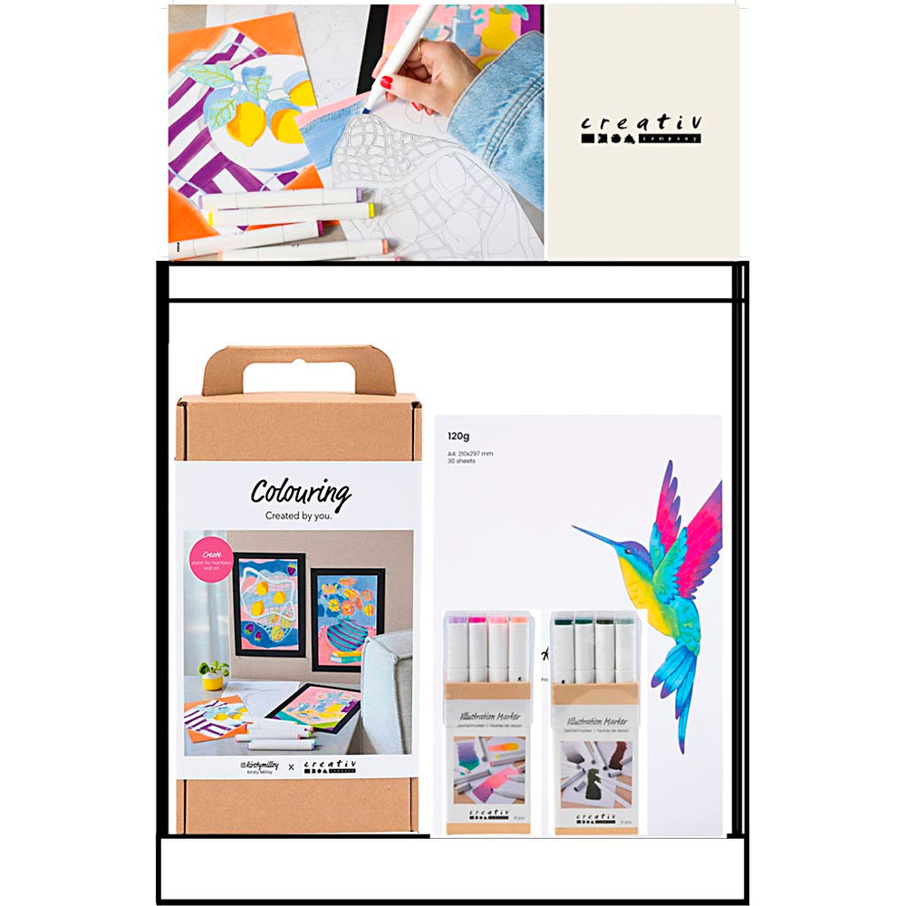 Creativ company small counter display, category, colors, adult, 44 units. 1 piece