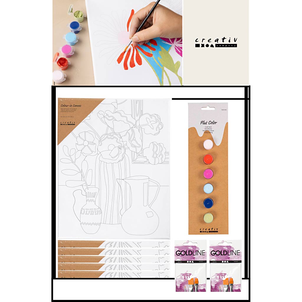 Creativ company small counter display, category, painting, adult, 76 units. 1 piece