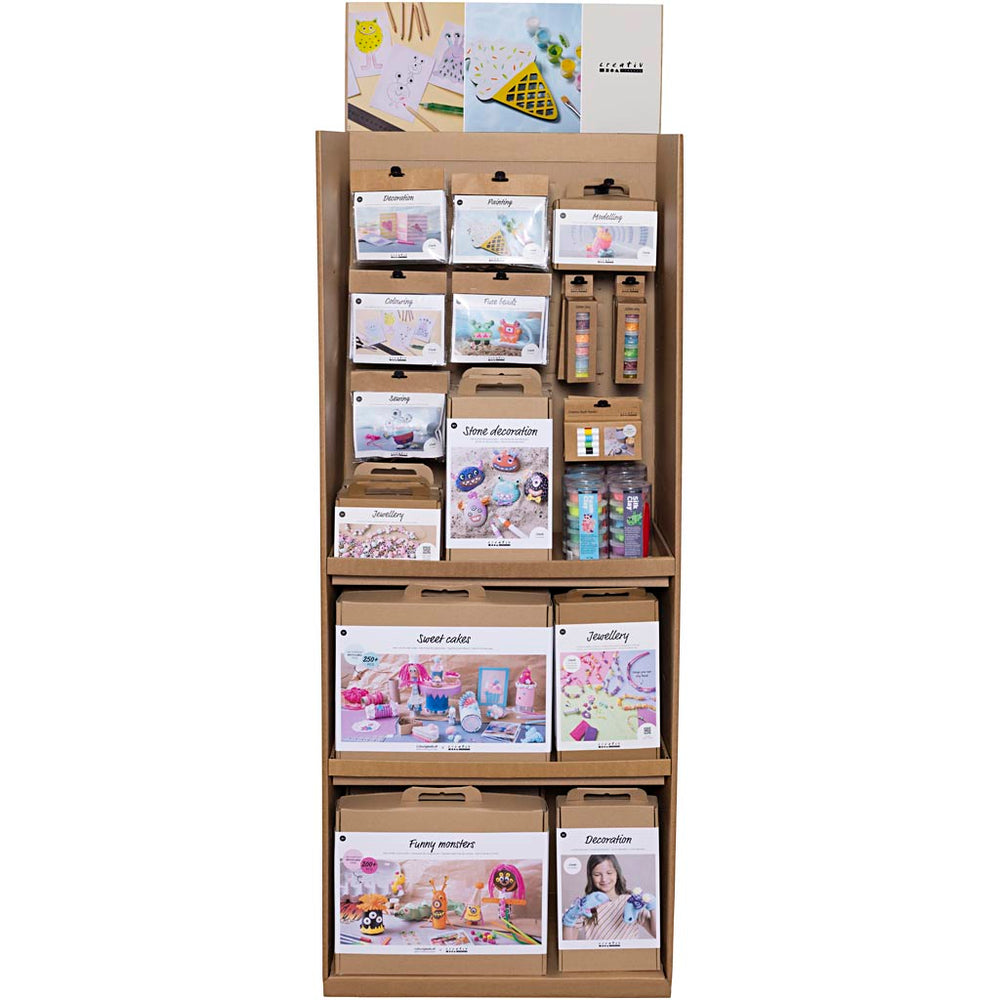 Creativ Company floor display, creativity, children, h: 1584 mm, d: 332 mm, w: 630 mm, 93 units per box