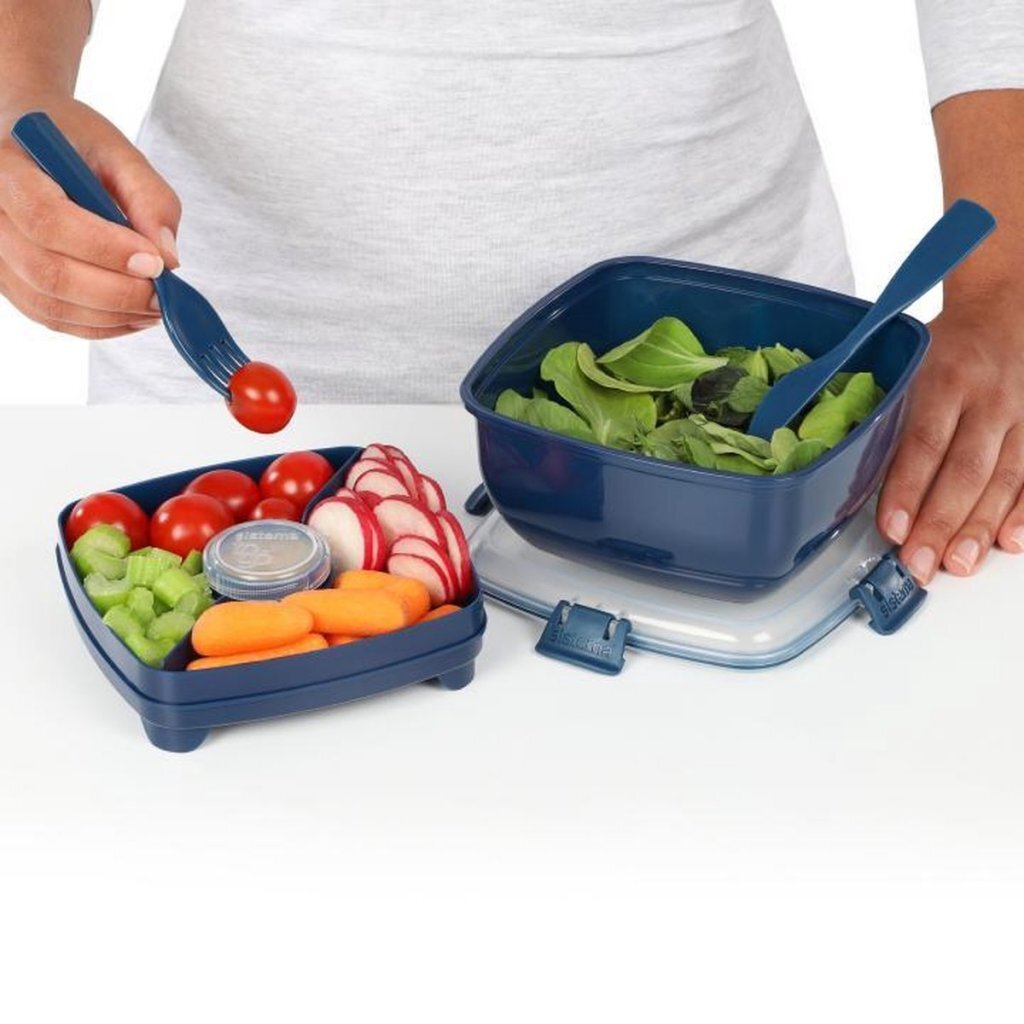 Sistema Sistema Renew Salatschüssel + Besteck 1,1l