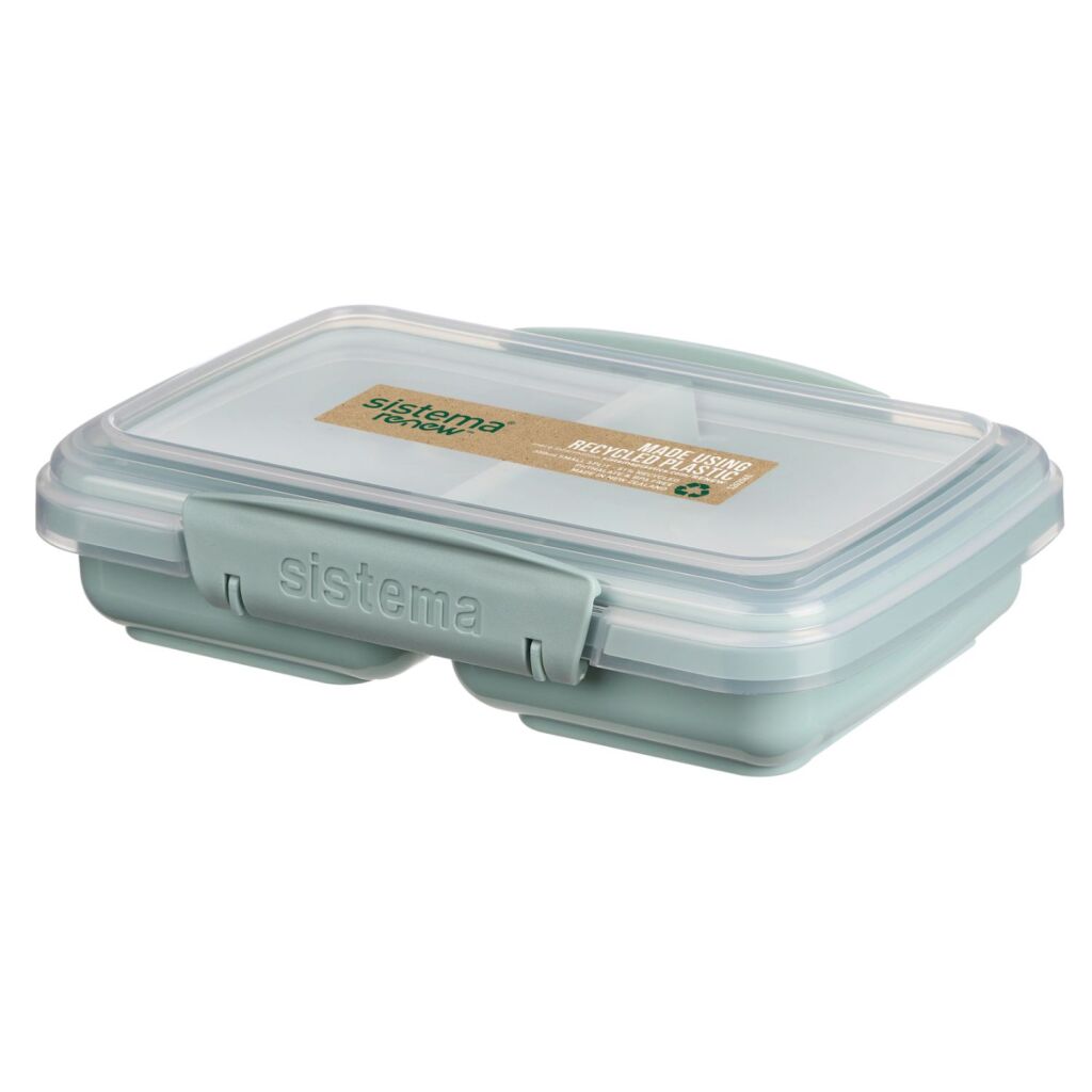 Sistema Snack-Take-Away-Box 2 Fächer 350 ml sortiert blau hellblau