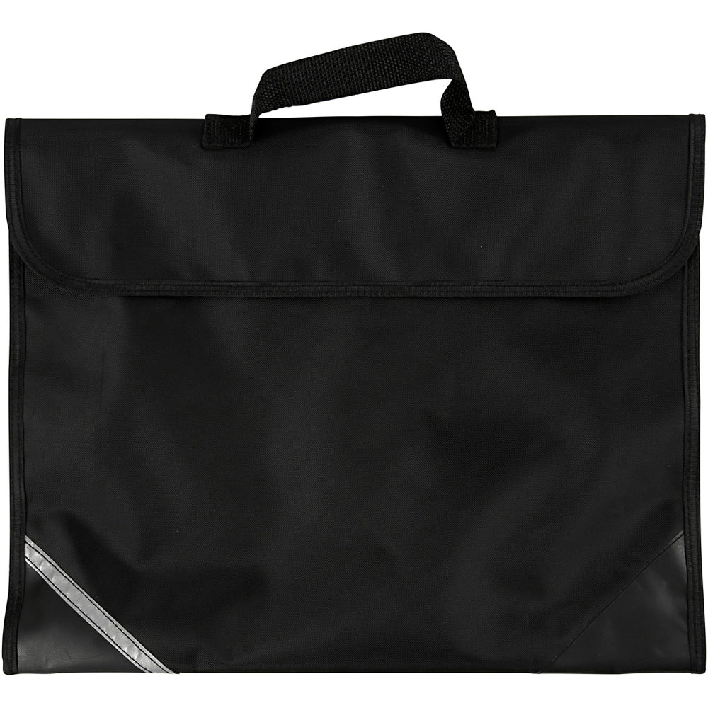 School bag, d: 9 cm, size 36x29 cm, black, 1 piece