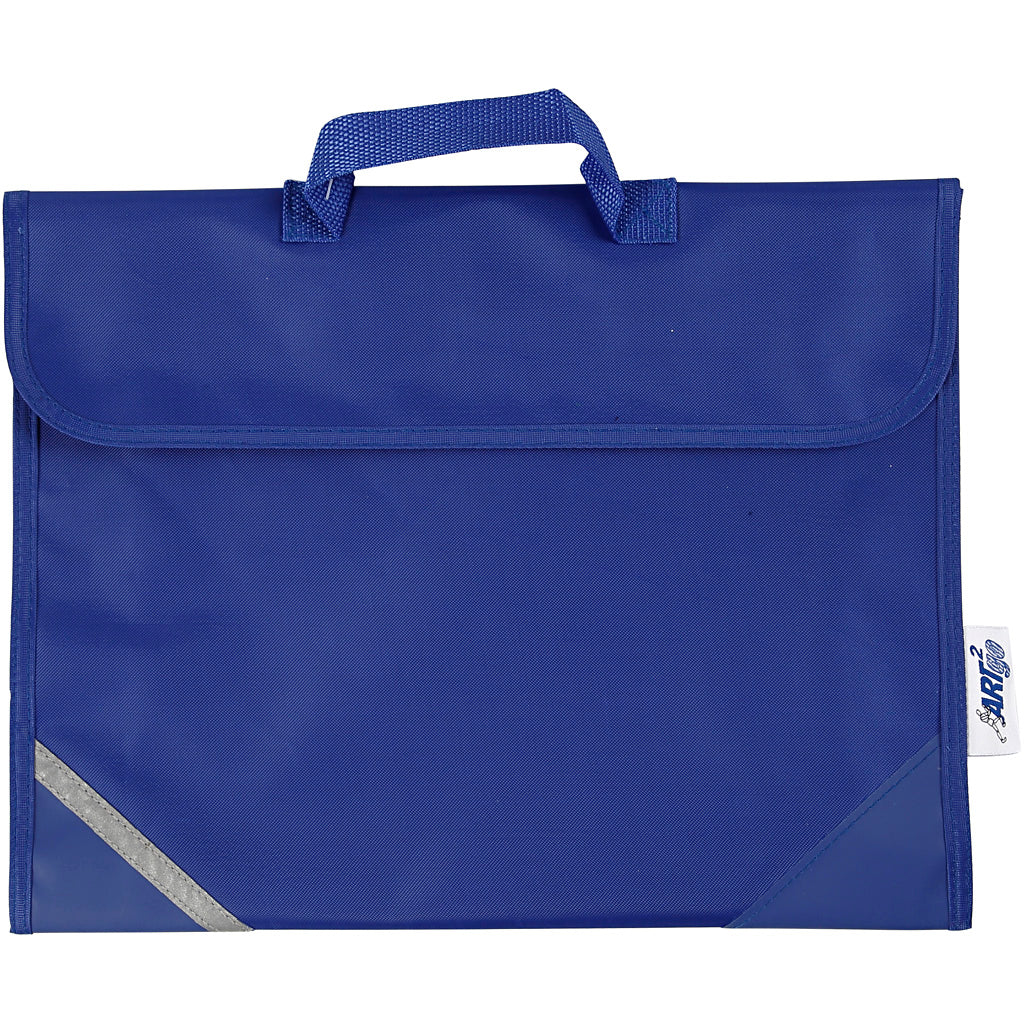 School bag, d: 9 cm, size 36x29 cm, blue, 1 piece