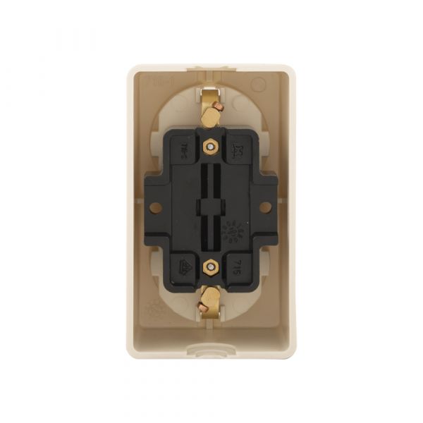 2-way socket + ra surface-mounted