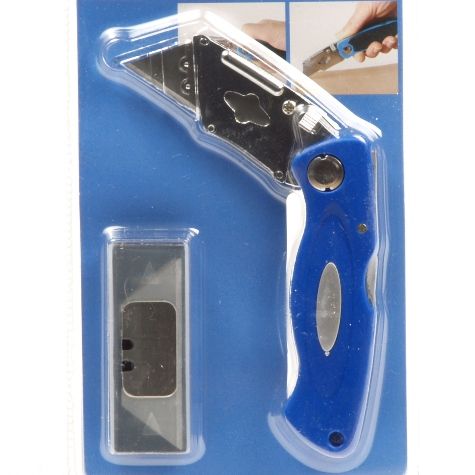 Folding knife + 10 spare blades