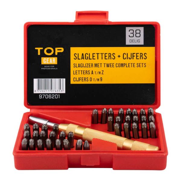 Topgear TOPGEAR Litriú litreacha + uimhreacha 38 píosa