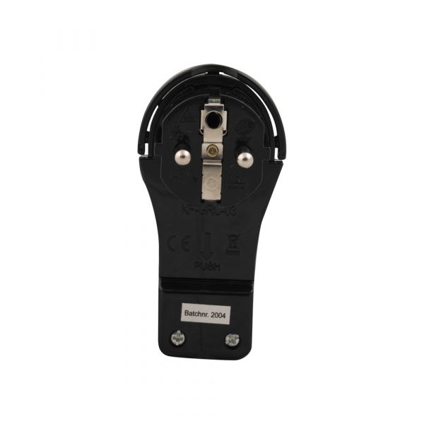 Stecker extra flach schwarz