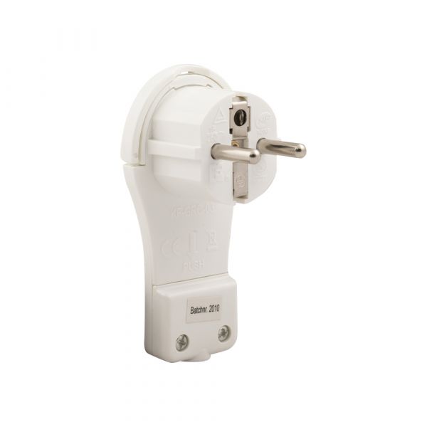 Stecker extra flach weiß