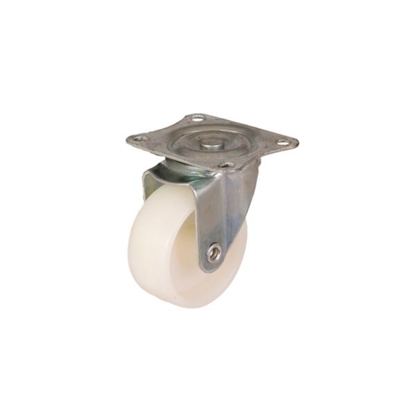 Bok + Zwenkwiel 50 mm, blanc