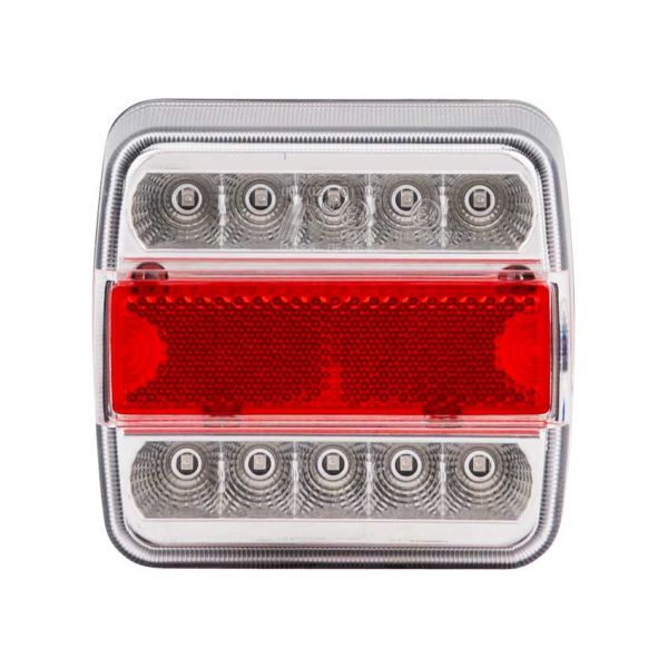 Trailergear TRAILERGEAR Rear Light 10x10cm. LED White L=R