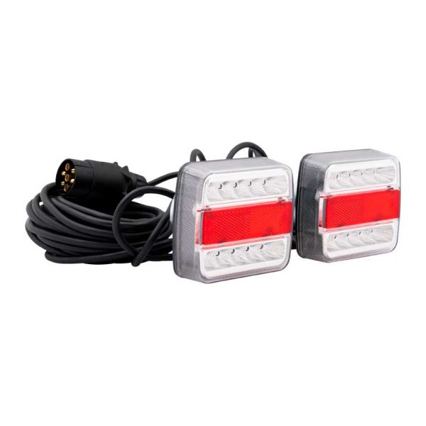 Set di illuminazione trailerger + LED magnetico 7,5 m. 7-pin