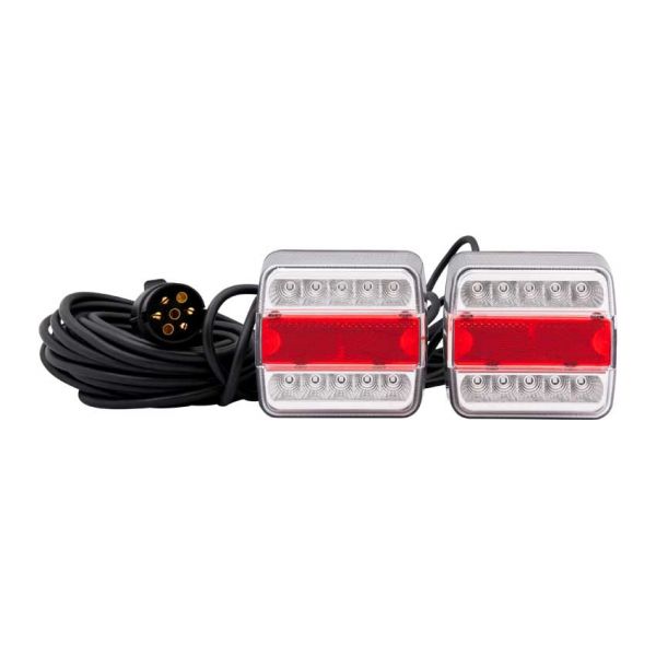 Set di illuminazione trailerger + LED magnetico 7,5 m. 7-pin