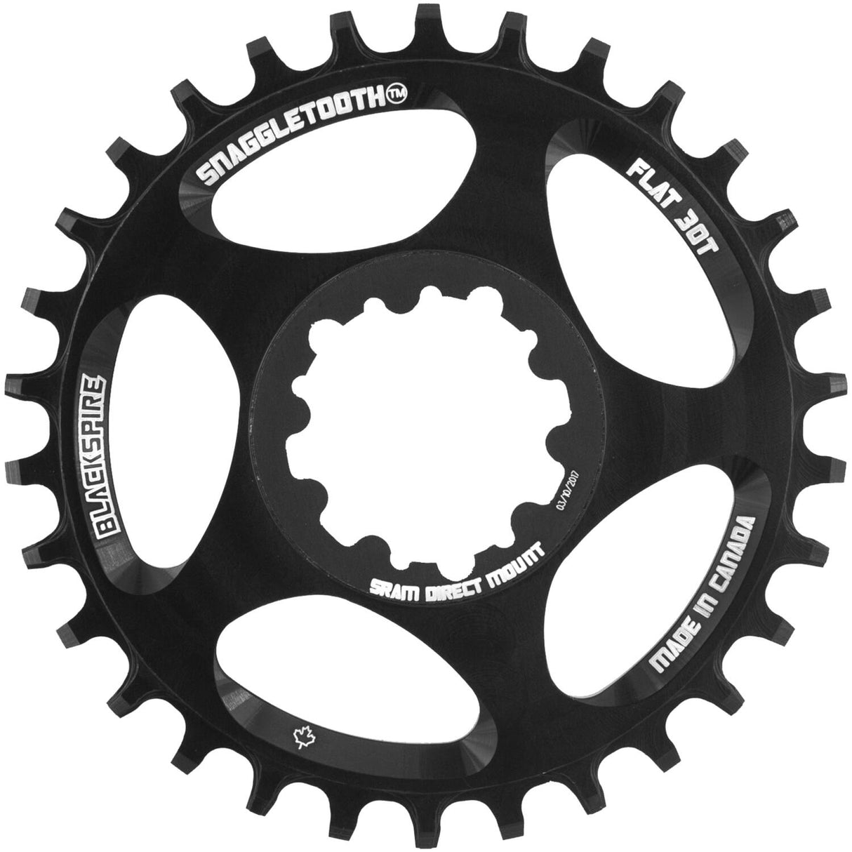 Schwarzgepresst - - Ketten -Top -Sram SRAM Spline 30 0mm Offset