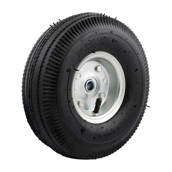 Pyörän 350x10 akselin reikä 16 mm. pneumaattinen rengas