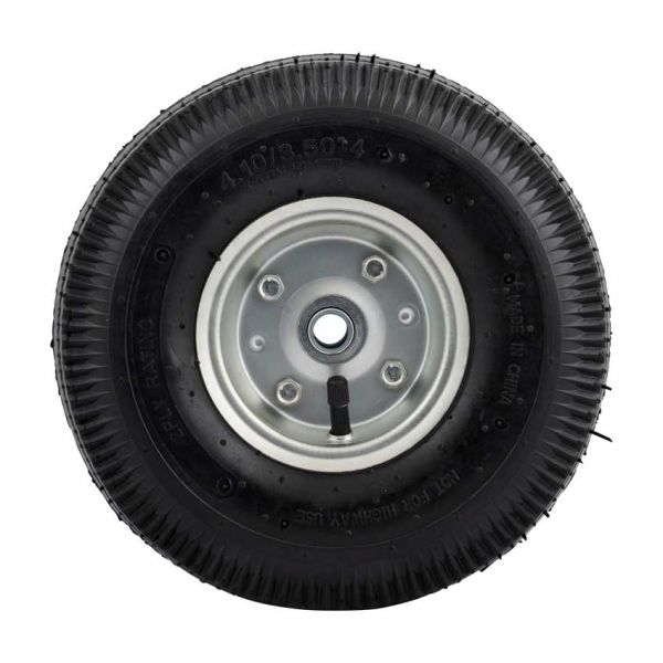 Pyörän 350x10 akselin reikä 16 mm. pneumaattinen rengas