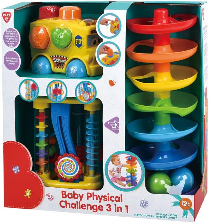 Playgo baby play set 3 pieces in cheerful colors