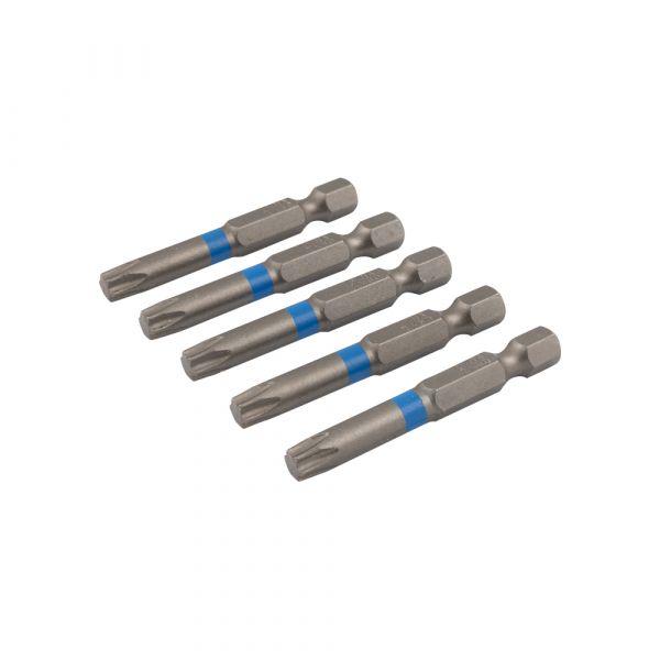 Screwdriver bit 50 mm TX-30 blue 5x