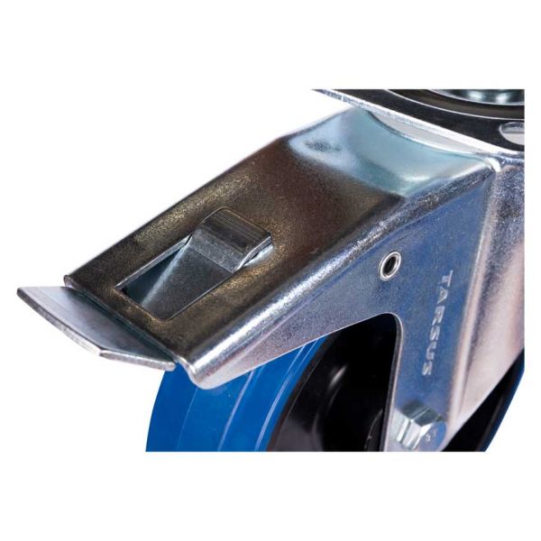 Tarsus Zwenkwiel + Rem 200 mm. bleu