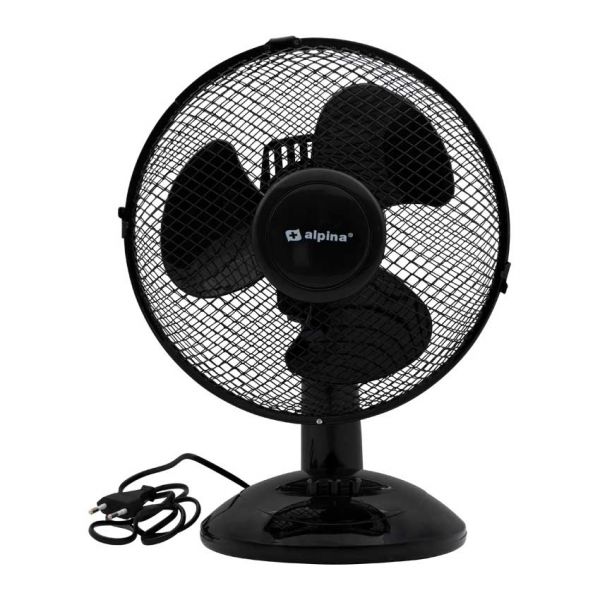 ALPINA TABLE FAN 23 CM. NERO