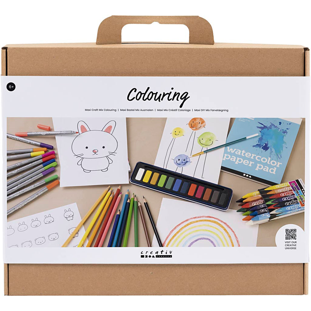 Creativ company maxi creatieve box kleur, tekening, 1 doos