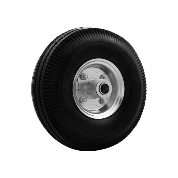Pyörän 350x10 akselin reikä 20 mm. pneumaattinen rengas
