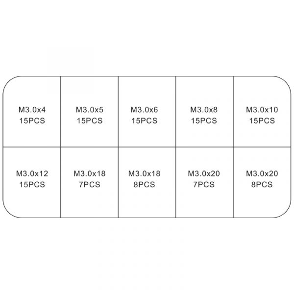 Topgear TOPGEAR Allen bolt ass. 120 pieces