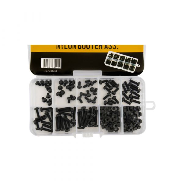 Topgear TOPGEAR Nylon bolts ass. 160 pieces