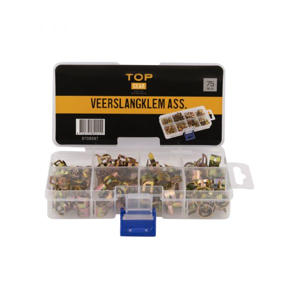 Topgear TOPGEAR Earrach clampán píobáin asal. 75 píosa