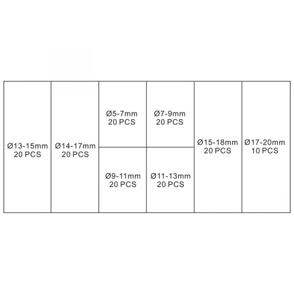 Topgear Topgear Squeeze Cuccio di morsetto. 150 pezzi