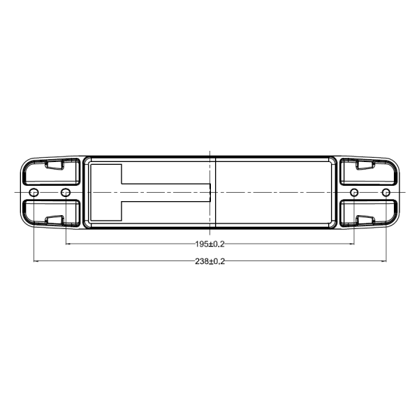 Rear light slimline 4 functions 12-24v LED