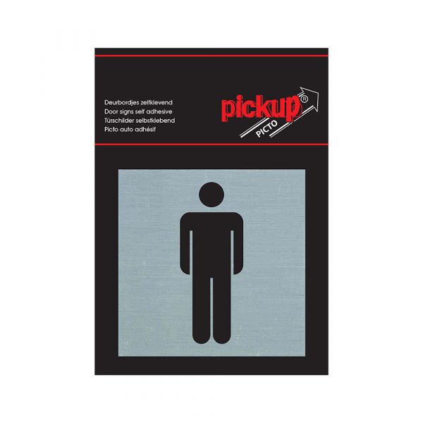 ALULOOK MEN'S PLASE - Autoadesivo 80x80 mm.