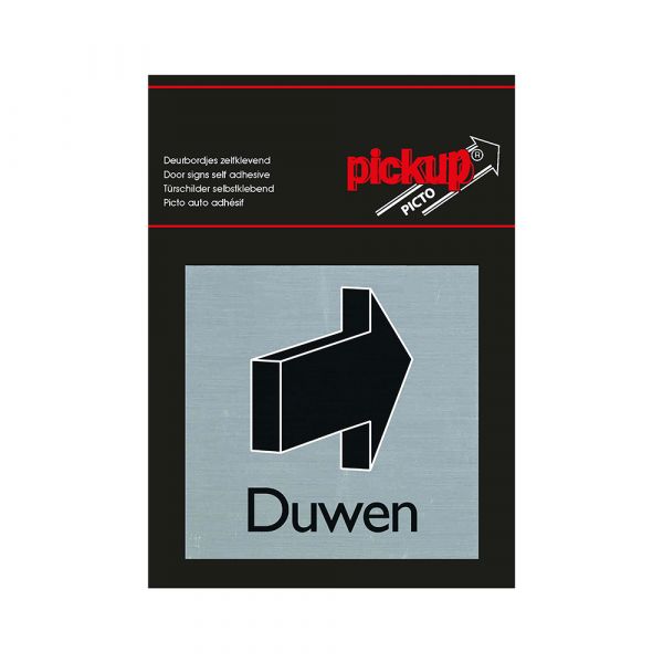 Push-on aluminium board - 80x80 mm self-adhesive.