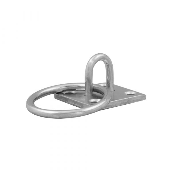 Muurplaat met oog 6 mm.