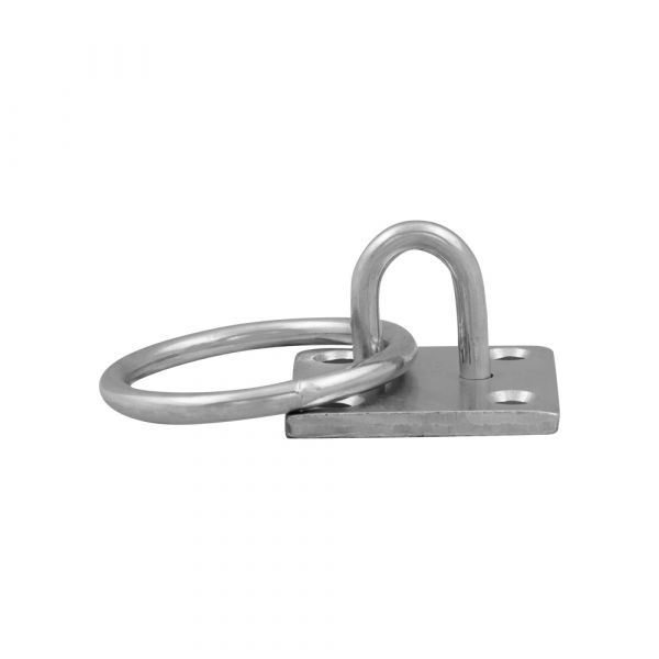 Muurplaat met oog 6 mm.