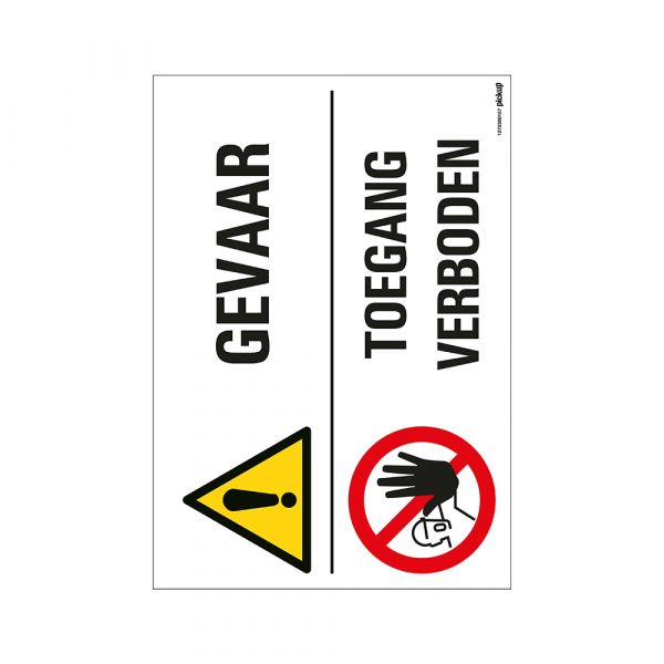 Accès au danger des ravageurs interdite - 230x330 mm.