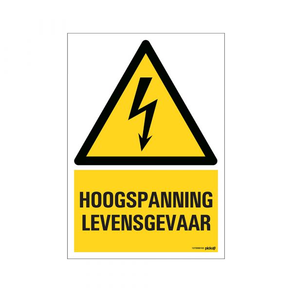 Danger élevé de tension élevée - 230x330 mm.