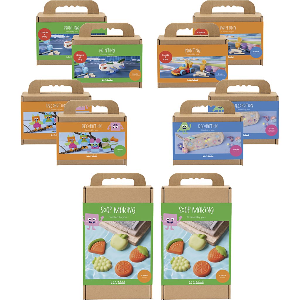Creativ company introductiepakket, creativiteit voor kinderen, 10 doos 1 doos