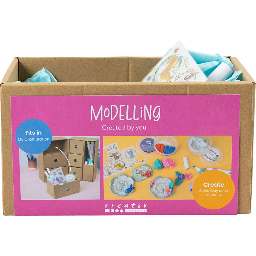 Creativ company mijn knutselstation boetseren, diverse kleuren, 1 doos