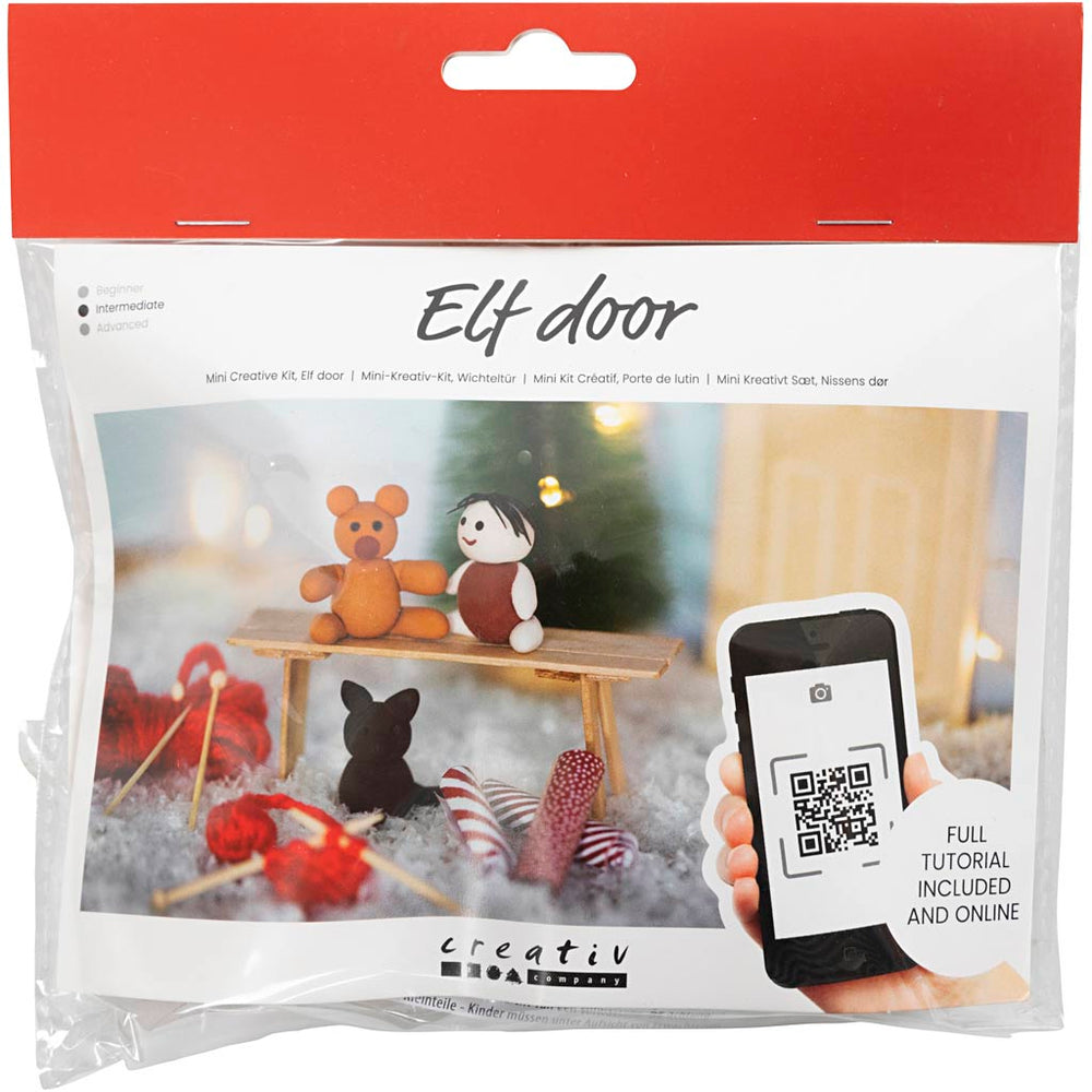 Creativ company mini hobbyset kabouterdeur, kerstcadeaus, 1 doos