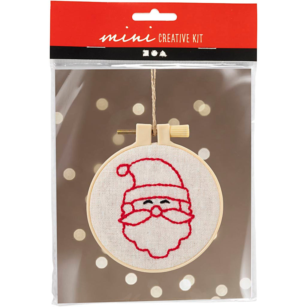 Creativ company mini hobby set embroidery, Santa Claus, 1 box