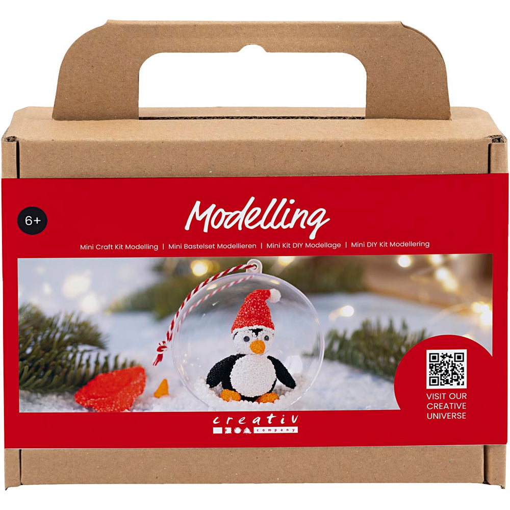 Creativ company mini hobby set sculpting, penguin, 1 box