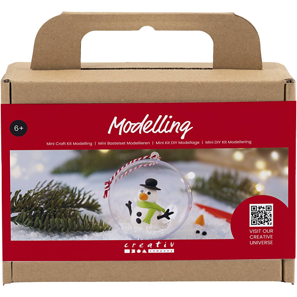 Creativ company mini hobby set modeling, snowman, 1 box