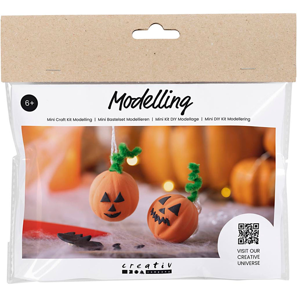 Creativ company mini hobbyset boetseren, pompoen, 1 doos