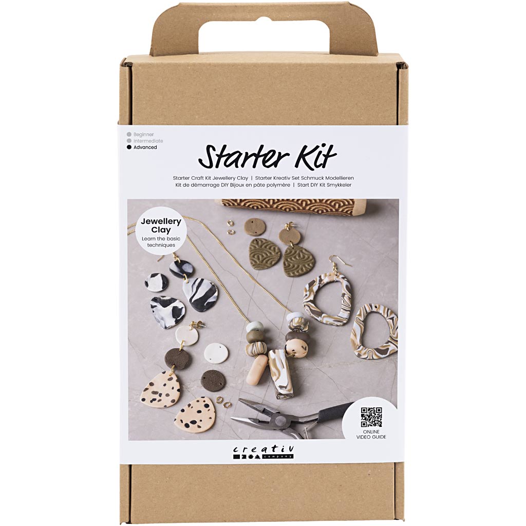 Creativ company starter hobby set jewelry making clay