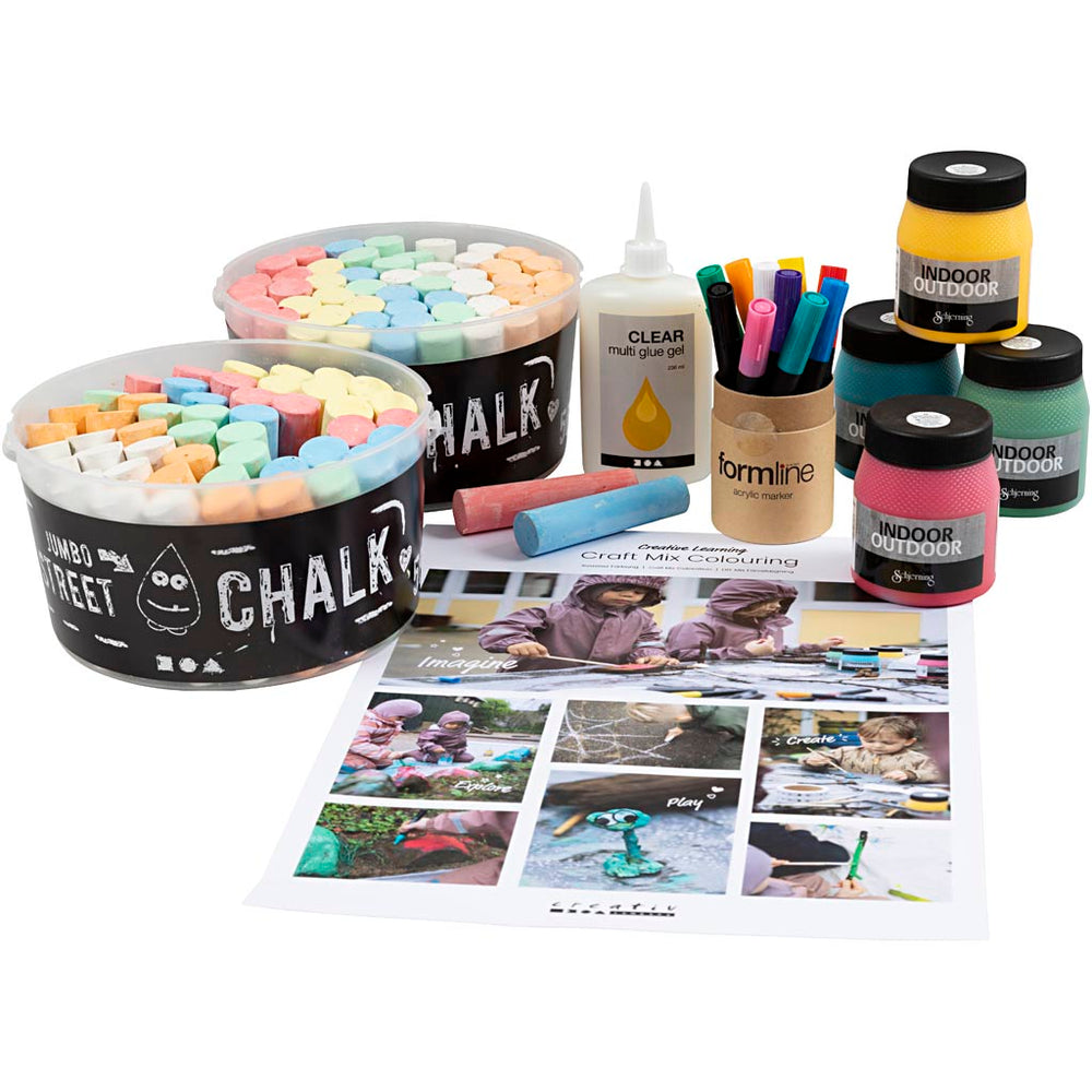 Creativ company groepsset kleuren, 1 doos