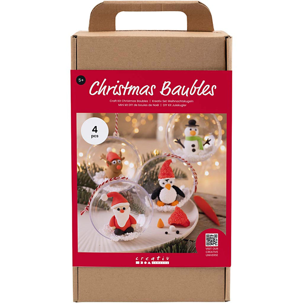 Creativ company hobbyset kerstballen, boetseren, 1 doos