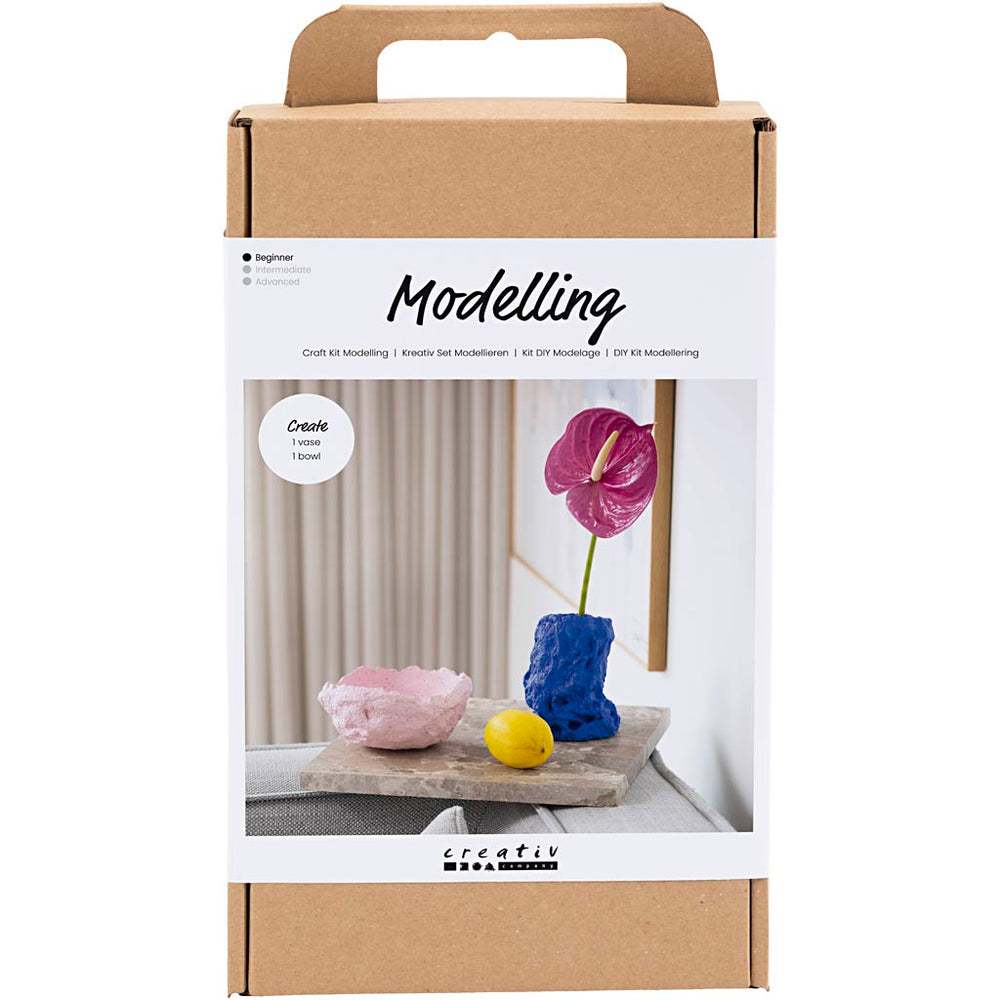 Creativ company hobbyset boetseren, vaas en schaal, 1 doos