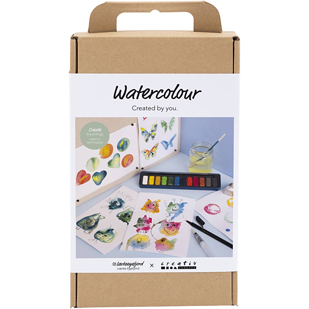 Creativ company hobby set watercolor, 1 box